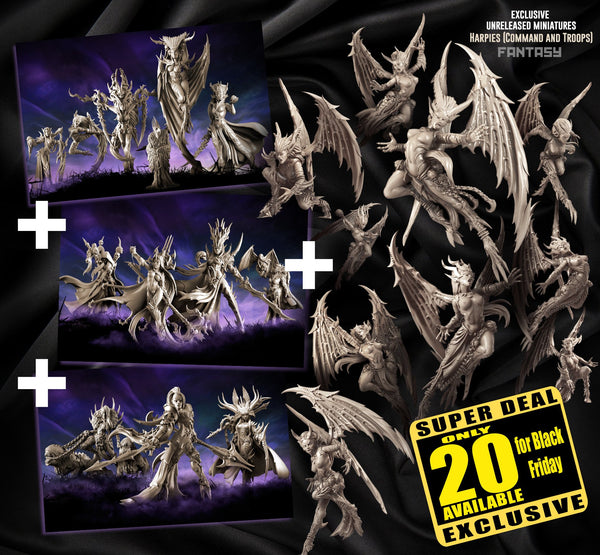 Dark Elves Multipack exclusif avec Harpies
