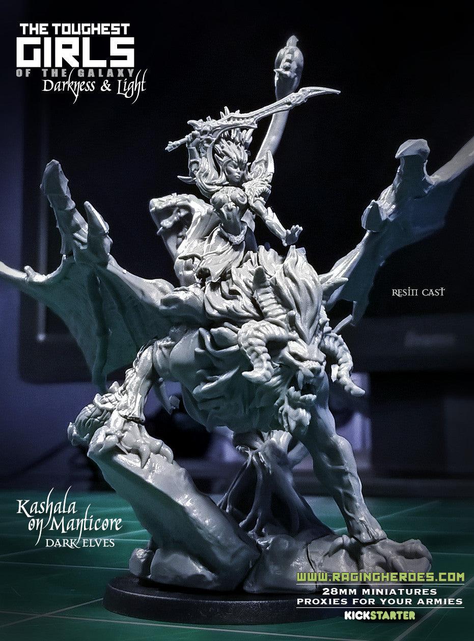 Manticore with Lady Kashala - Raging Heroes
