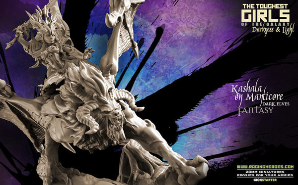 Lady Kashala sur Manticore | Raging Heroes FR