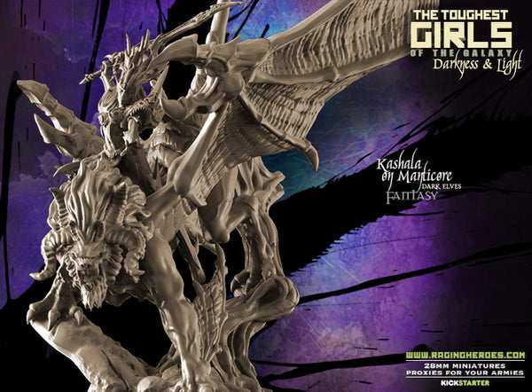 Manticore with Lady Kashala - Raging Heroes