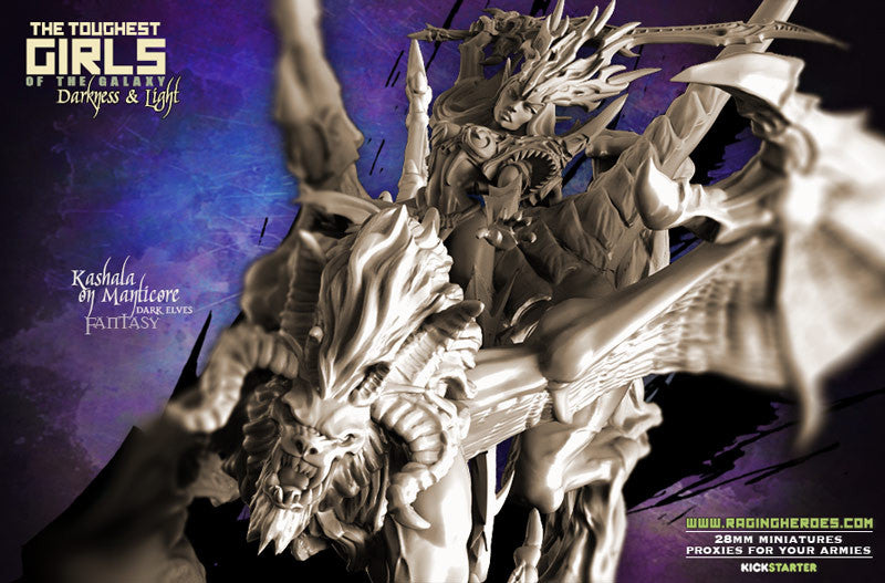 Manticore with Lady Kashala - Raging Heroes