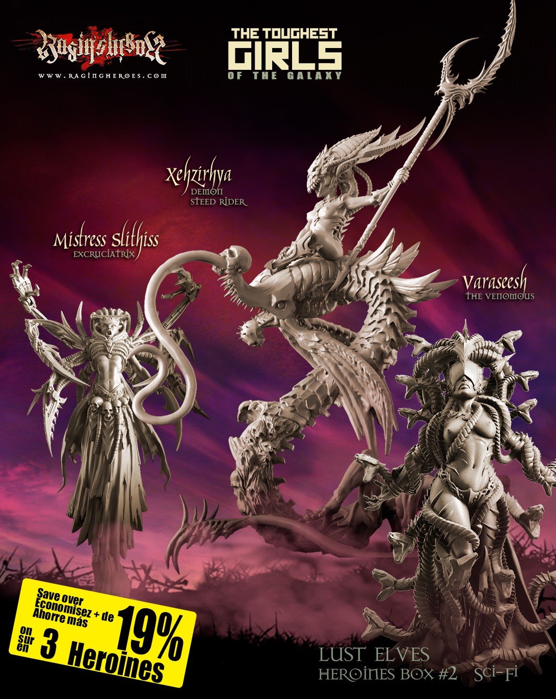 Hero Set Sf Raging Heroes - Figurines SF et Fantasy