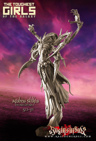 Maîtresse Slithiss, Excruciatrix (LE – SF)