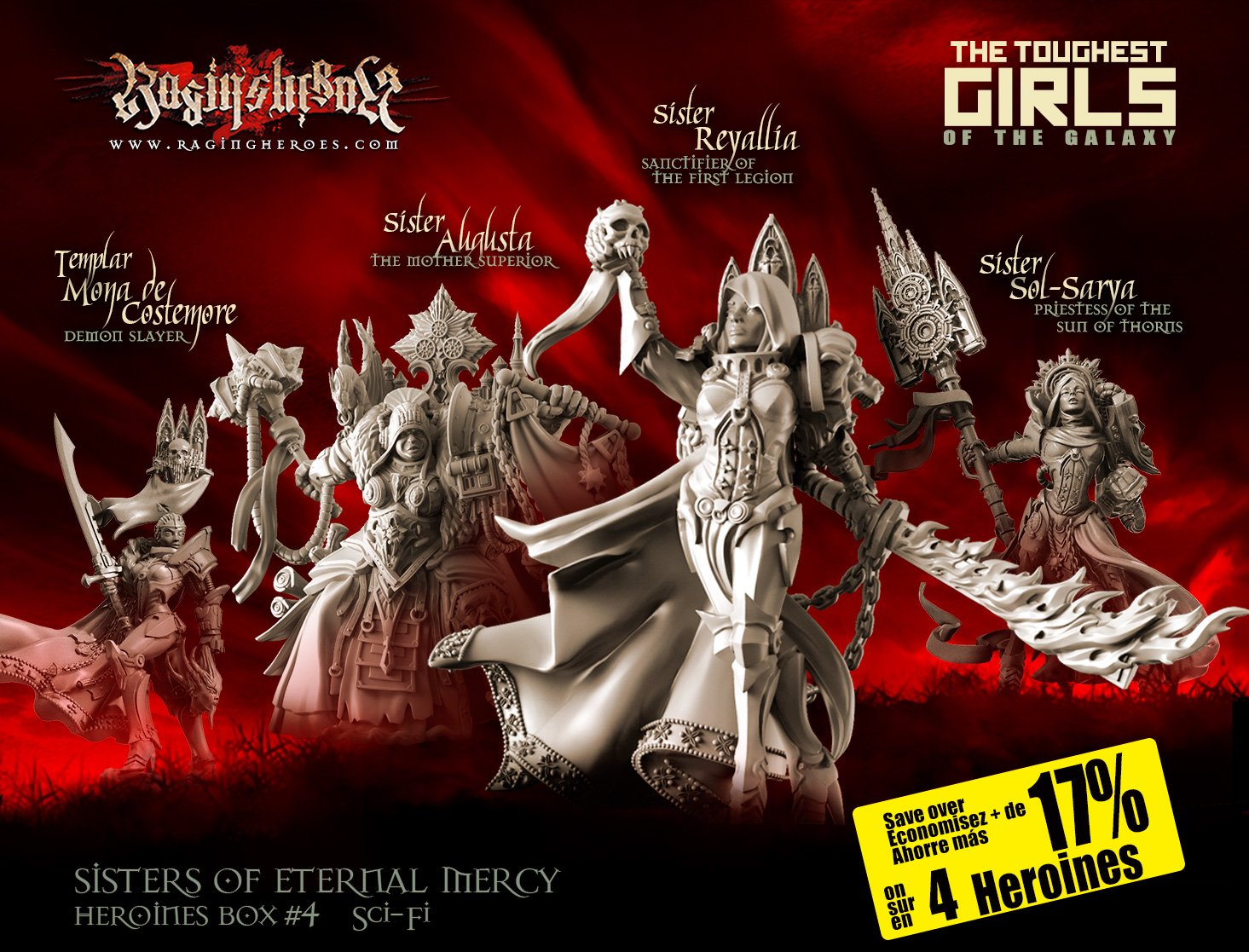 Hero Set Sf Asharah SF (28mm) | Raging Heroes FR